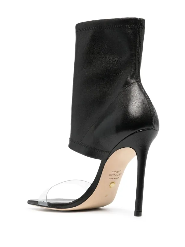 【Stuart Weitzman】レザーサンダル Stuart Weitzman レザー フラットサンダル | ブラック | FARFETCH JP
