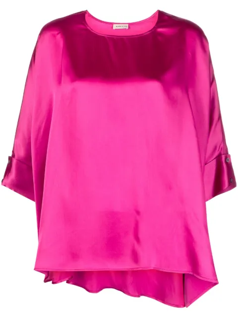 Blanca Vita draped satin blouse