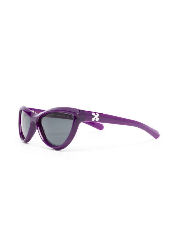 サングラス Off-White Off-White - ATLANTA SUNGLASSES PURPLE DARK GREY Off-White Eyewear Atlanta cat-eye Frame Sunglasses | Purple