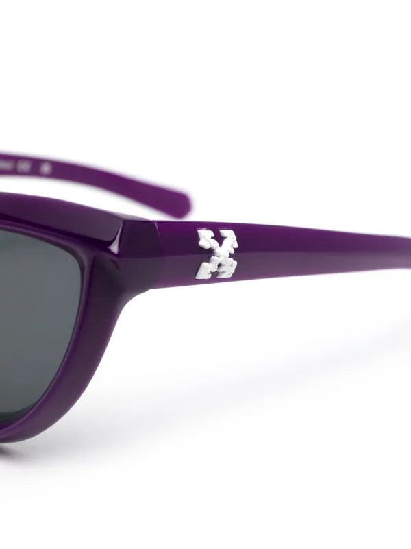 サングラス Off-White Off-White - ATLANTA SUNGLASSES PURPLE DARK GREY Off-White Eyewear Atlanta cat-eye Frame Sunglasses | Purple