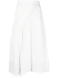 Blanca Vita draped midi skirt - White