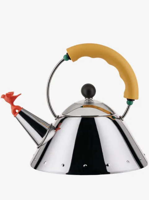 Alessi Bird metallic-effect kettle