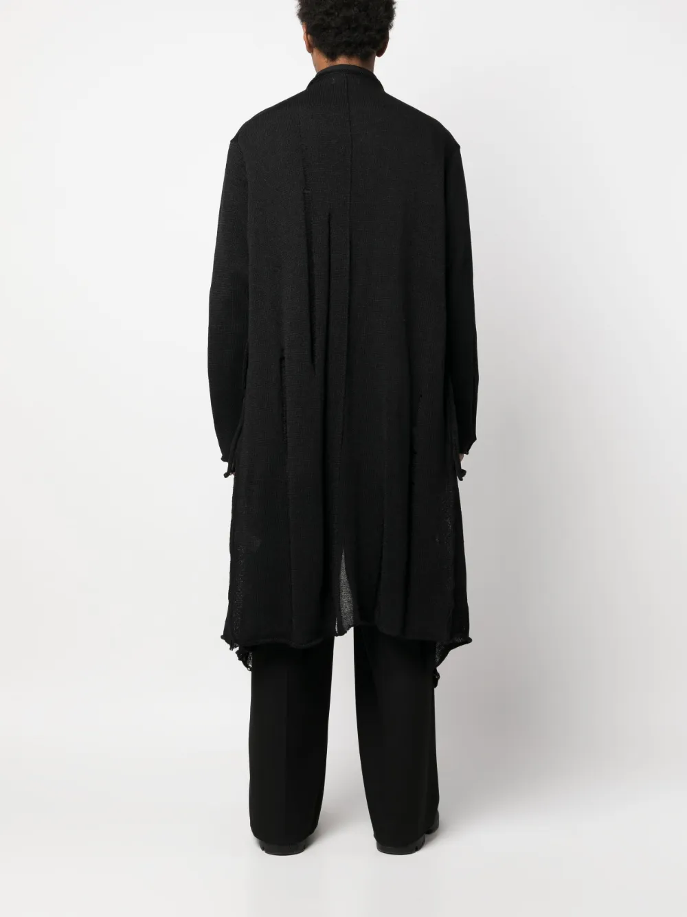 Yohji Yamamoto openfront longlength Cardigan Farfetch