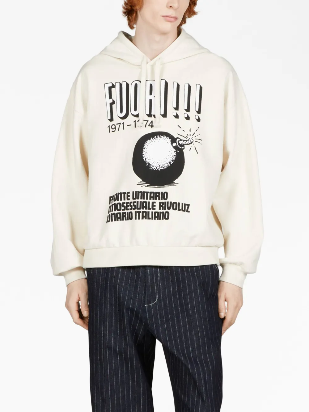 Gucci Hoodie met print - Wit