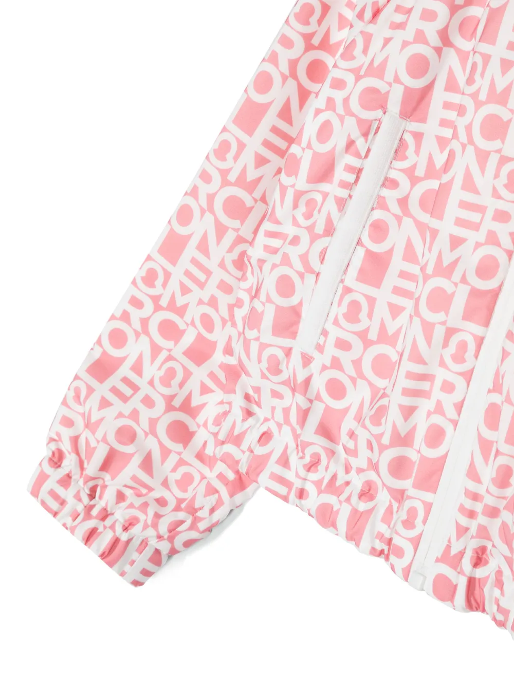 Logo-Print Hooded Bomber Jacket