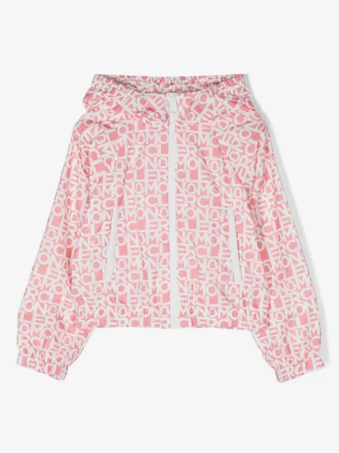 Moncler Enfant フーデッド ボンバージャケット
