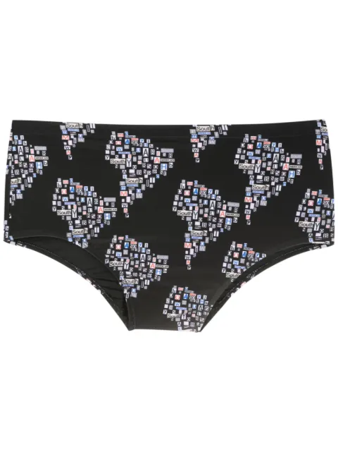 Amir Slama traje de baño con estampado gráfico