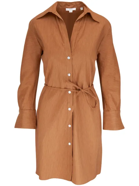 Vince button-down belted dress 