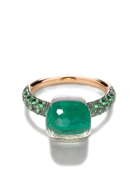 Pomellato 18K White Gold Nudo multi-stone ring