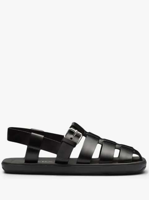 Prada interwoven straps flat sandals