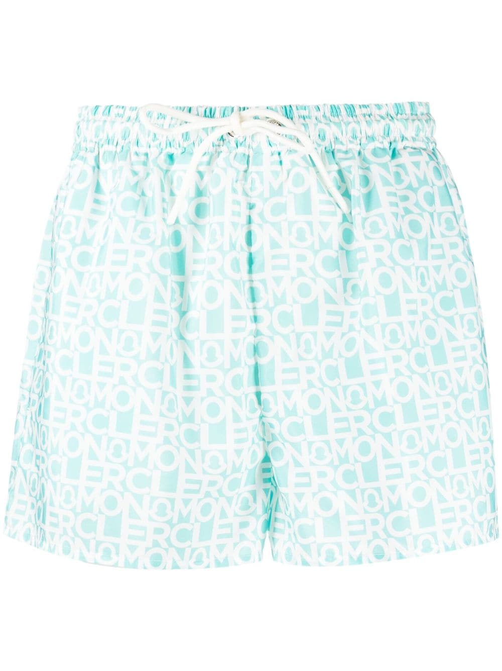 Shop Moncler Logo-print Drawstring Shorts In Green
