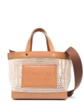 TOM FORD mesh-panelled shopping bag - Neutrals