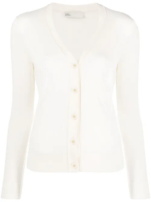 Cardigan à boutons logo - Tory Burch - Modalova