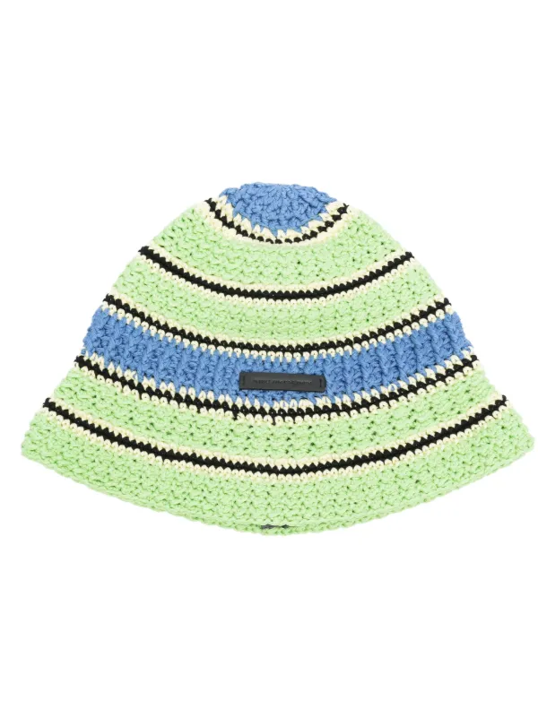 ハット STELLA MCCARTNEY CROCHET COTTON BUCKET HAT Logo cotton crochet bucket hat in multicoloured - Stella Mc