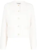 Lanvin textured-finish button-fastening cardigan - White