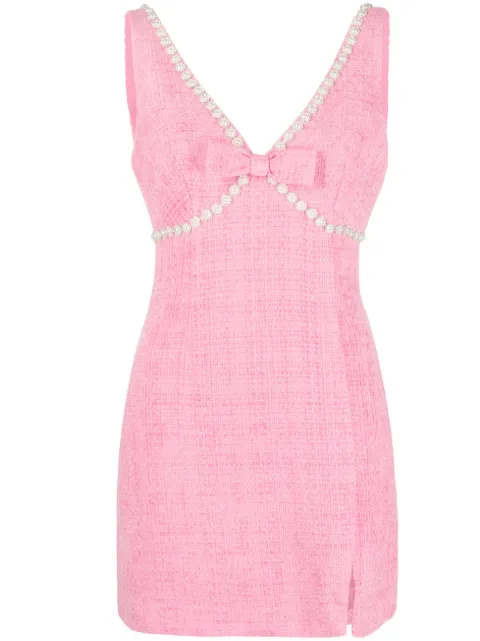 bow-detail minidress