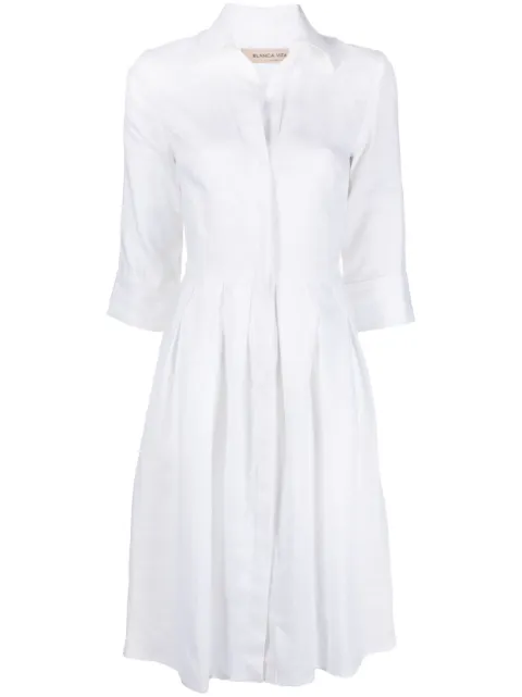 Blanca Vita long-sleeve shirt dress