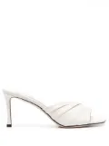 Jimmy Choo 80mm heeled leather sandals - White