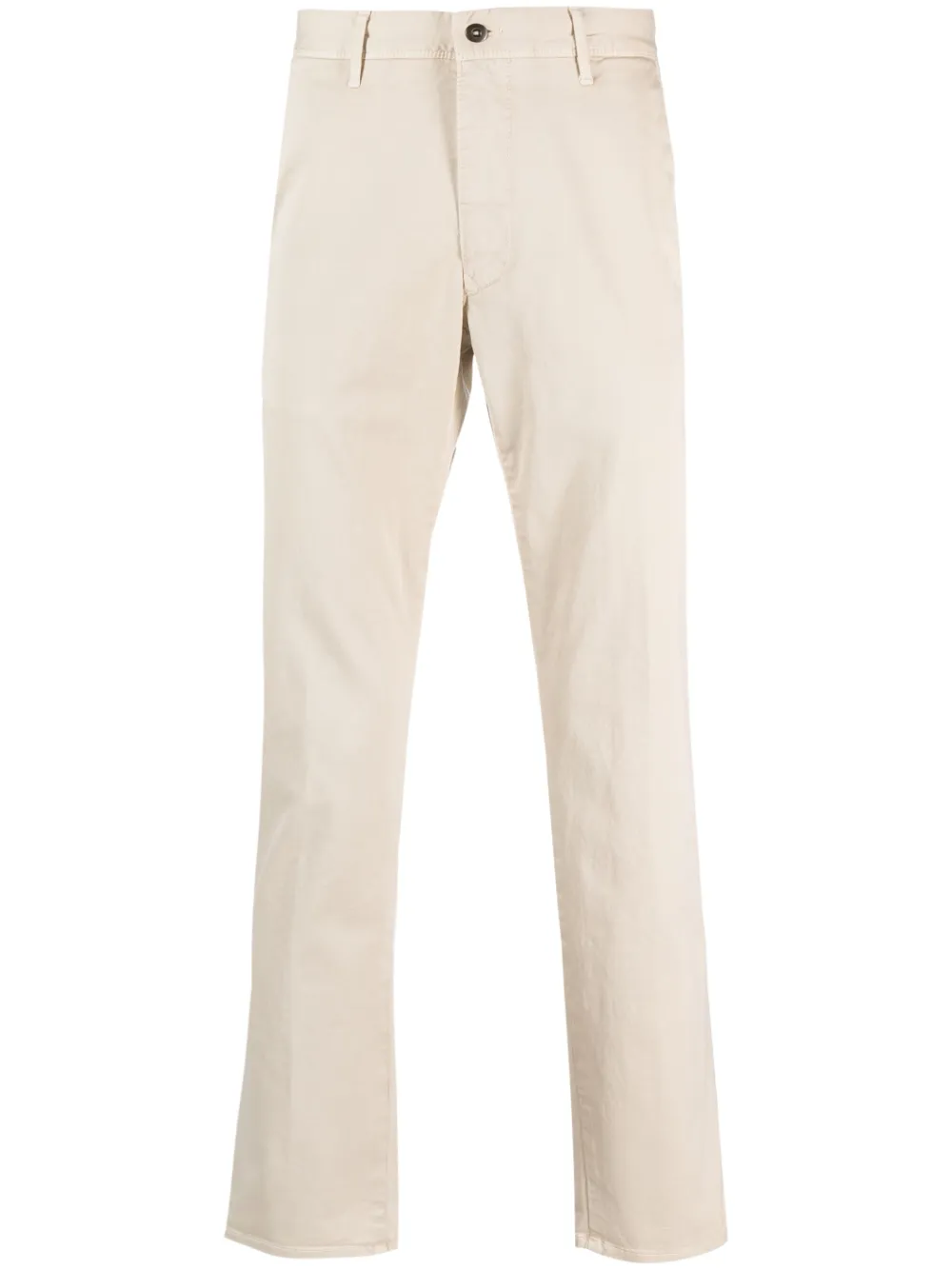 Incotex Plain Cotton Chino Trousers In 401 Beige