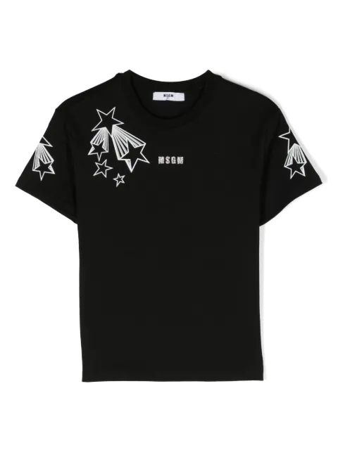 MSGM Kids logo-print cotton T-shirt