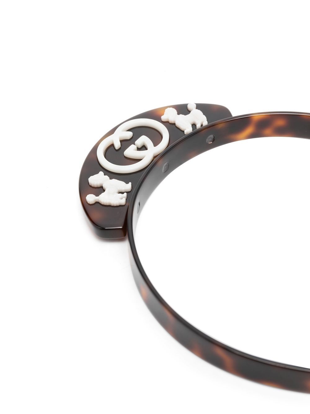 Gucci Kids tortoiseshell-effect hair band - Brown