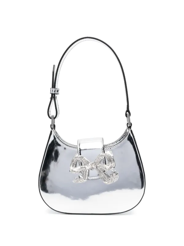 silver mini handbag