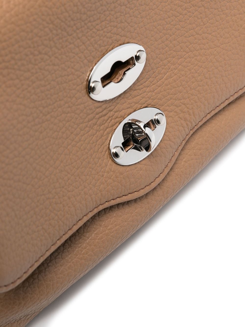 Shop Zanellato Leather Stud-detail Tote Bag In Braun