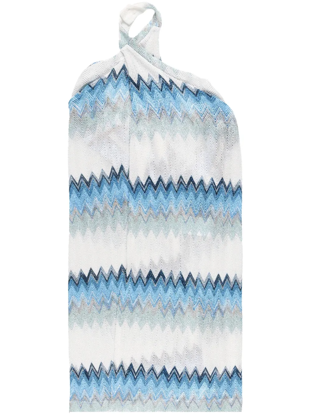 Missoni chevron-print mini dress - White