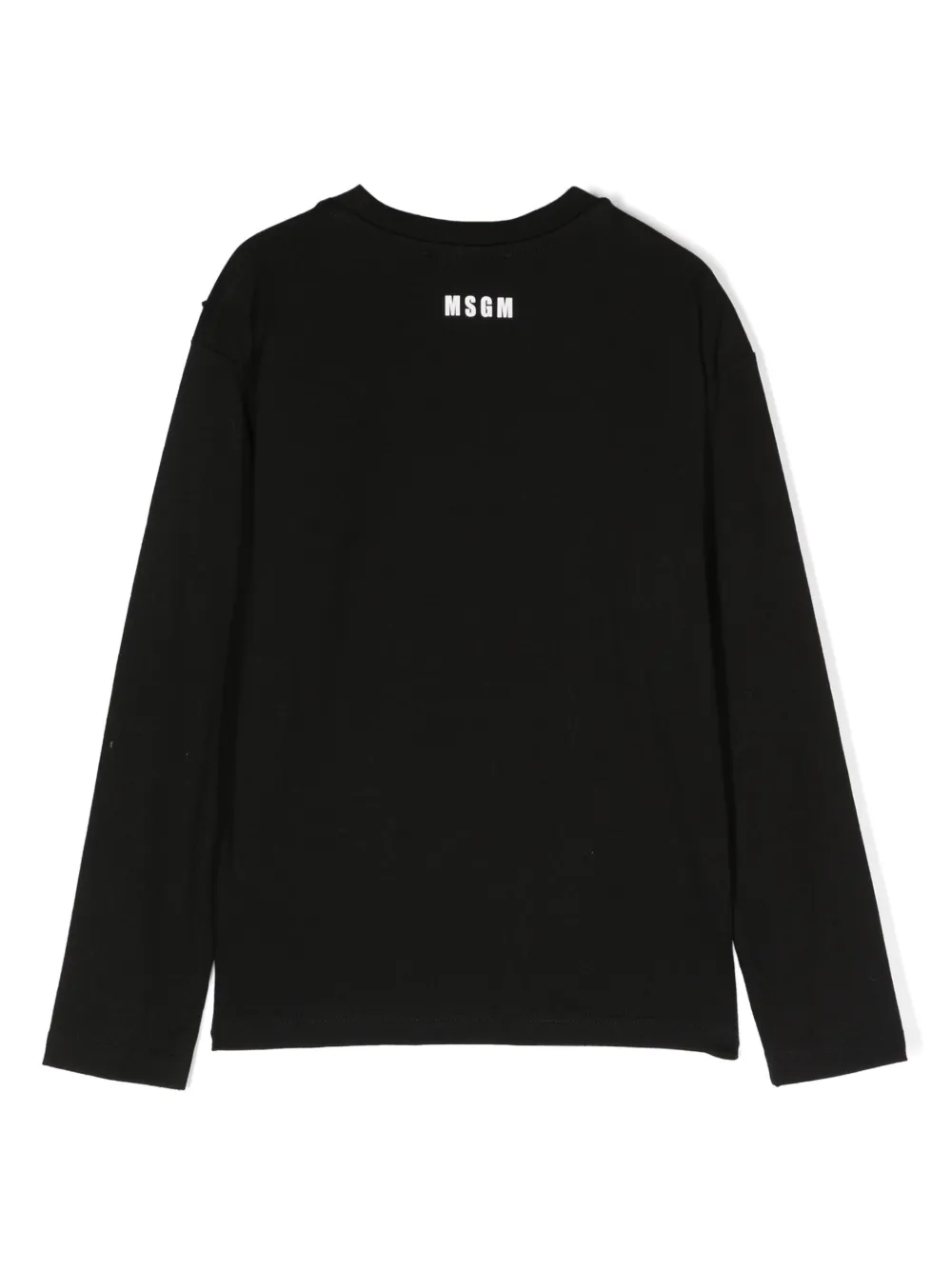 MSGM Kids T-shirt met ruches - Zwart