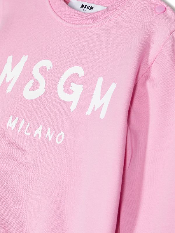 Msgm store pink sweatshirt