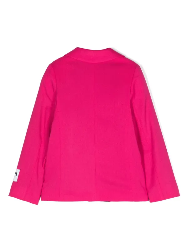 【送料&関税込】MSGM Single-breasted Jacket Single-breasted blazer in red flamed canvas MSGM Tailoring