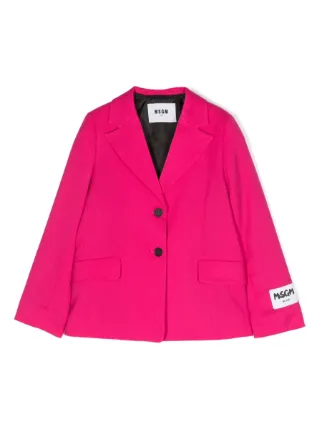 MSGMのピンクのジャケット MSGM Kids シングルジャケット | ピンク | FARFETCH JP
