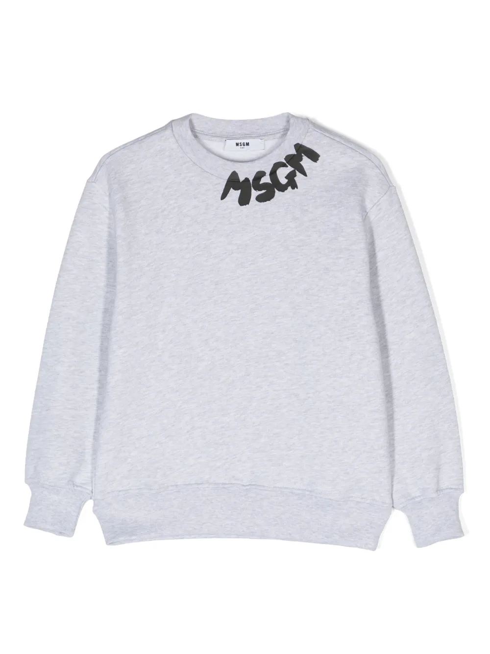 MSGM Kids Sweater met logoprint Grijs