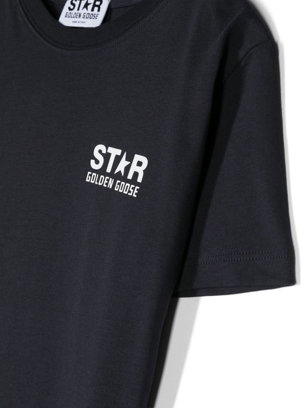 Shop Golden Goose Star-print Short-sleeve T-shirt In Blau