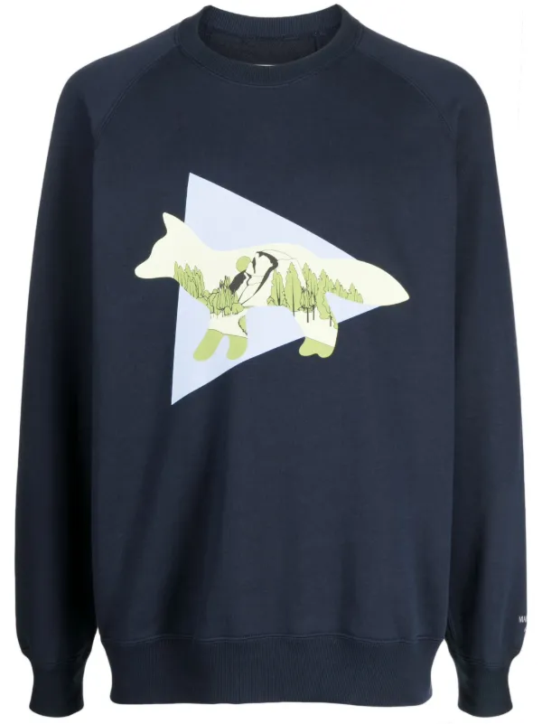 Maison Kitsuné x And Wander ロゴ スウェットシャツ - Farfetch