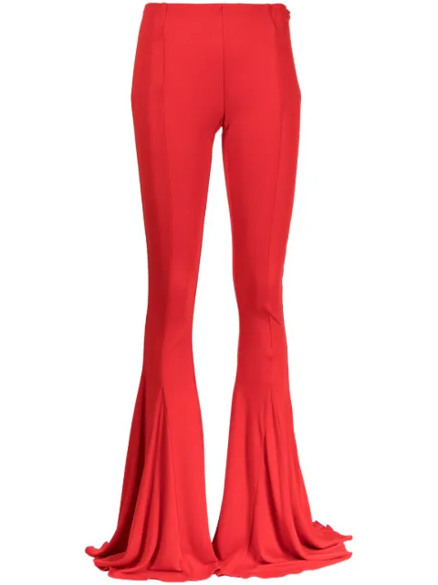 Blumarine stretch-jersey flared trousers