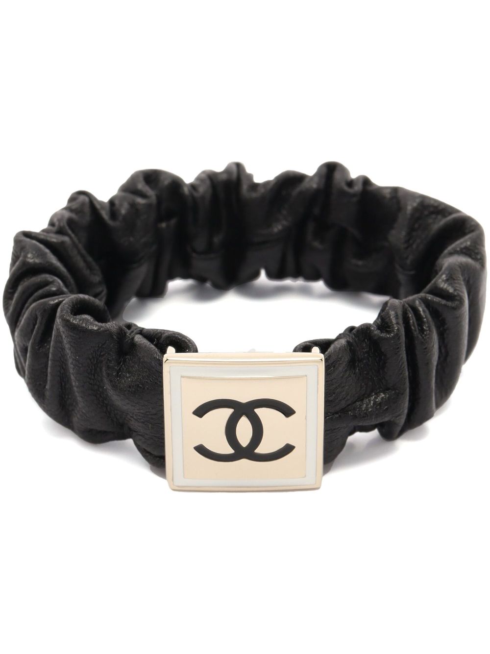 Chanel Scrunchie - 2 For Sale on 1stDibs  chanel leather scrunchie, scrunchie  chanel, chanel.scrunchie