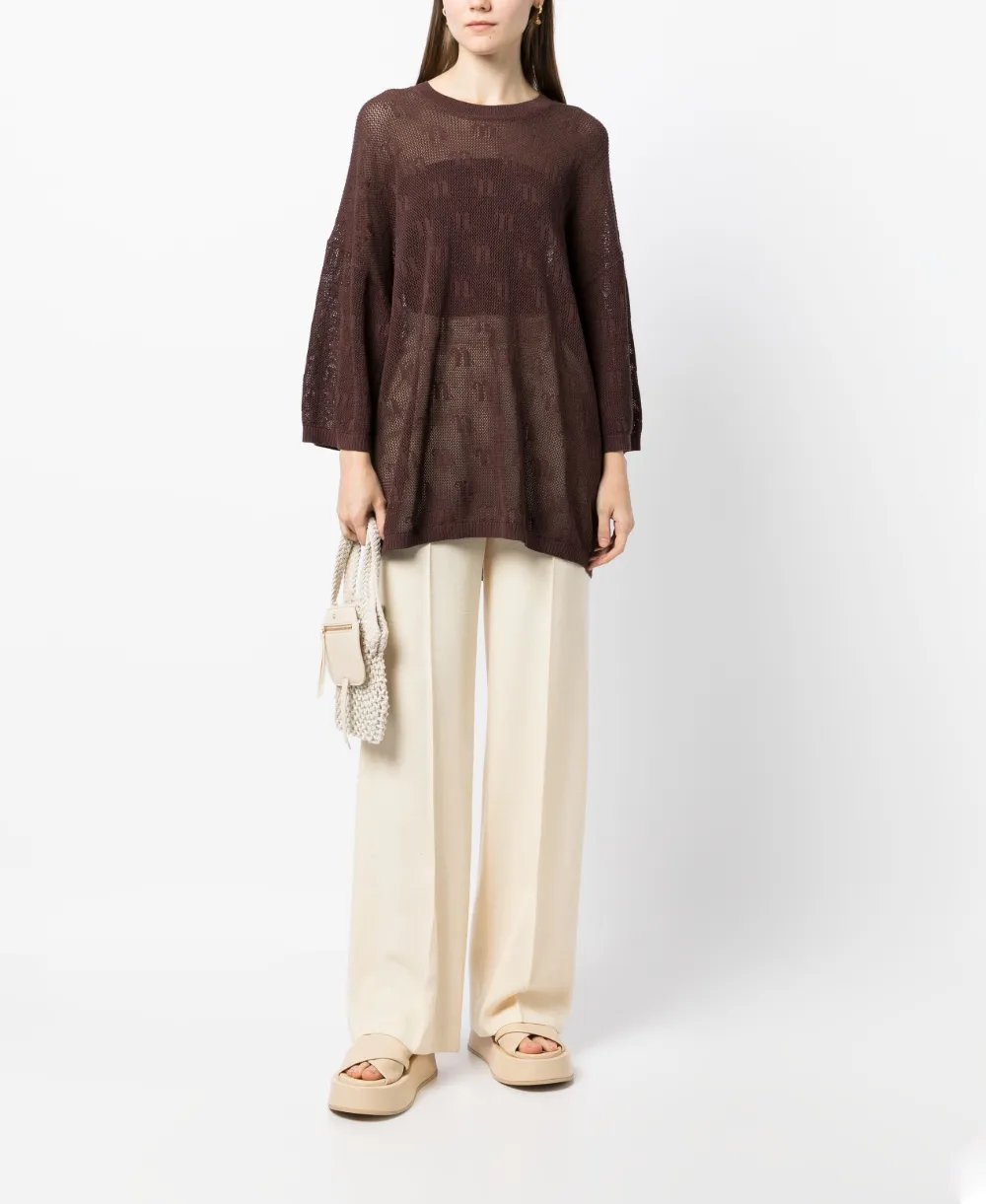 Nanushka Mini-jurk met logo - Bruin