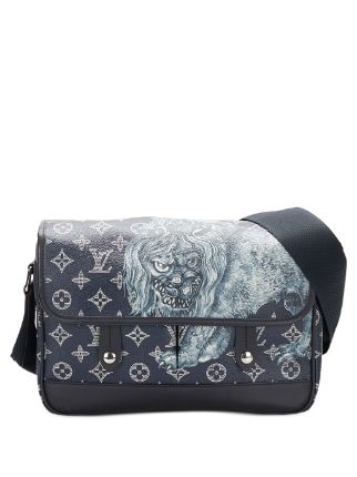 Louis Vuitton Blue Monogram Coated Canvas Chapman Brothers Savane Steamer  Backpack Silver Hardware, 2017 Available For Immediate Sale At Sotheby's