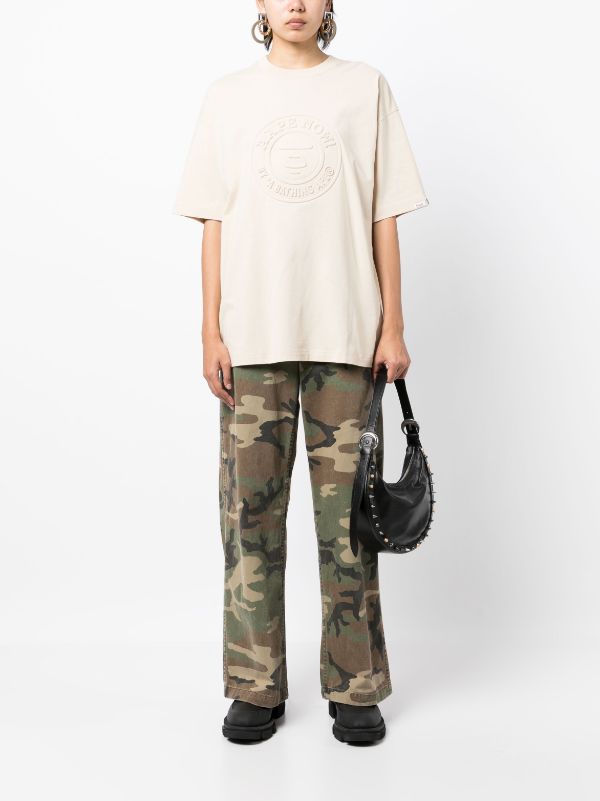 AAPE BY *A BATHING APE® 3D embossed-logo Oversized T-shirt - Farfetch