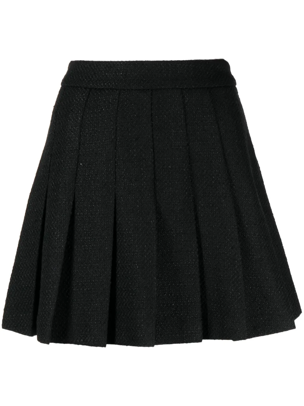 b+ab pleated mini skirt - Black