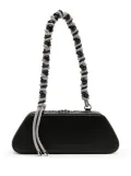 Kara crystal-embellished shoulder bag - Black