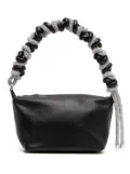 Kara crystal-embellished shoulder bag - Black