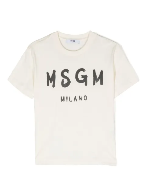 MSGM Kids logo-print cotton T-shirt