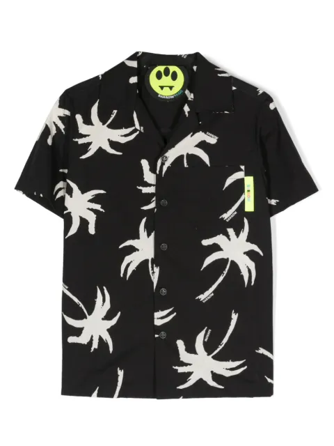 Barrow kids palm tree-print shirt 