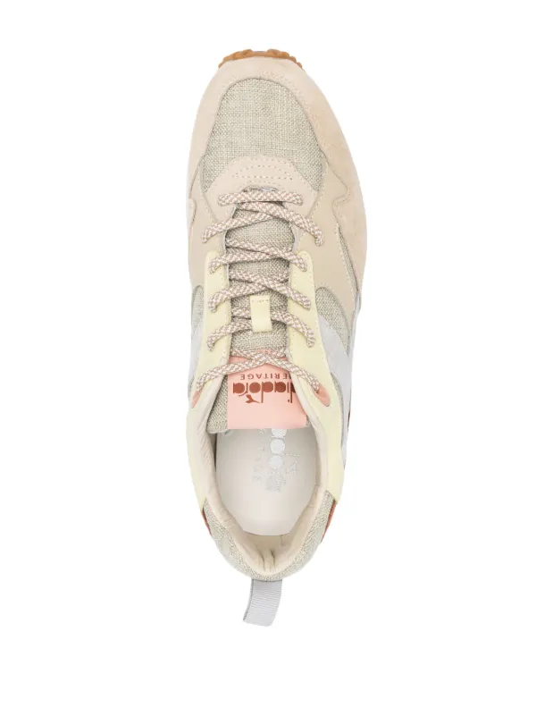 Diadora Suede almond-toe low-top Sneakers Neutrals FARFETCH IN