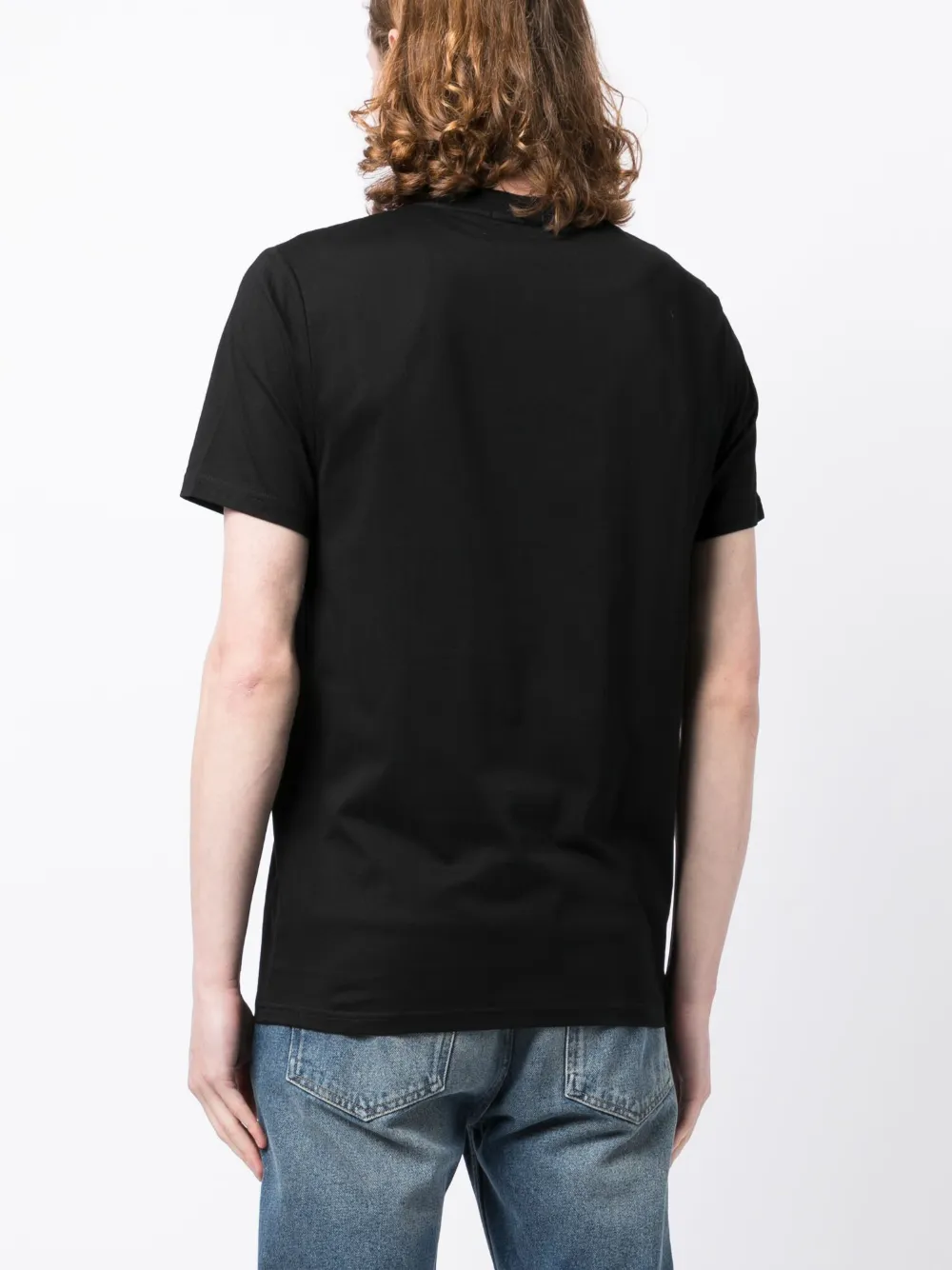 Shop Fred Perry Logo-embroidery Cotton T-shirt In Black