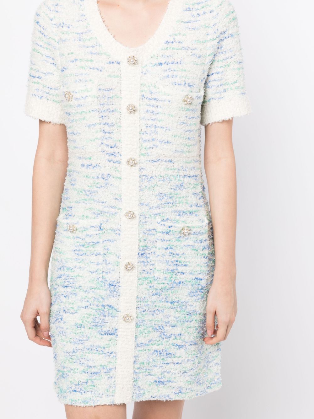 B+ab Tweed Mini Dress | Blue | FARFETCH