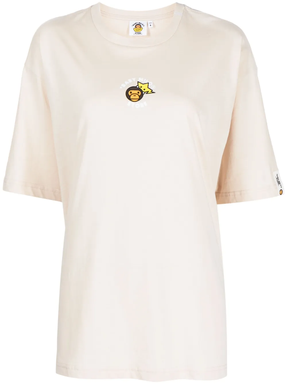 *BABY MILO® STORE BY *A BATHING APE® t-shirt Baby Milo en coton - Tons neutres Top Merken Winkel