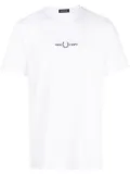 Fred Perry logo-print crew-neck T-shirt - White